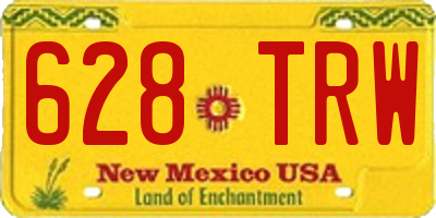 NM license plate 628TRW
