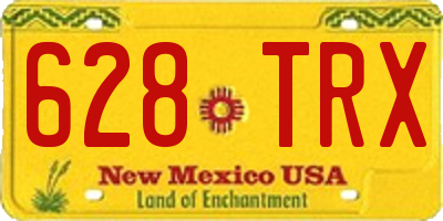 NM license plate 628TRX
