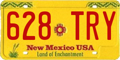 NM license plate 628TRY