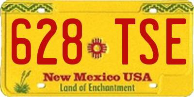 NM license plate 628TSE