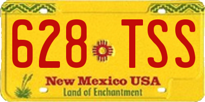 NM license plate 628TSS