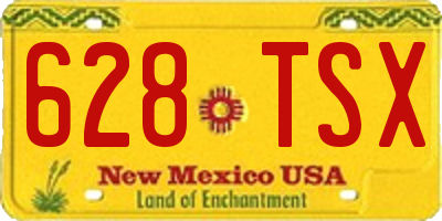 NM license plate 628TSX
