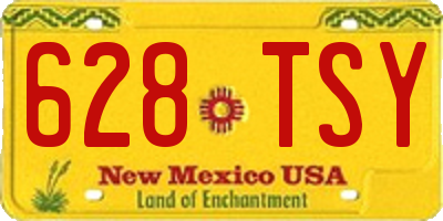 NM license plate 628TSY