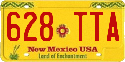 NM license plate 628TTA