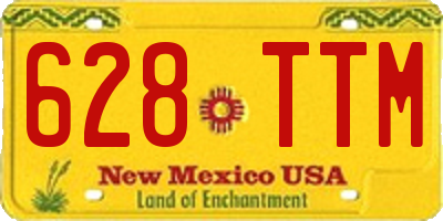 NM license plate 628TTM