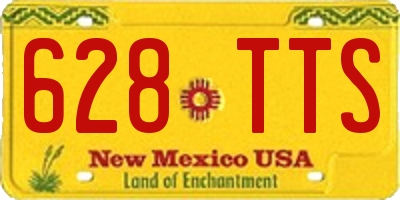 NM license plate 628TTS