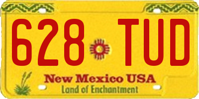 NM license plate 628TUD