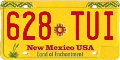 NM license plate 628TUI