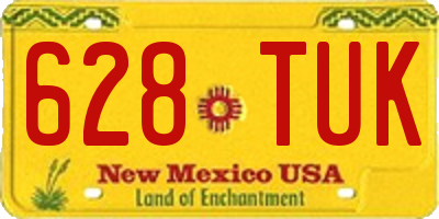 NM license plate 628TUK