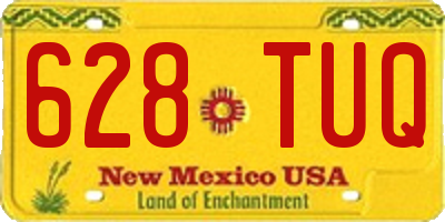NM license plate 628TUQ