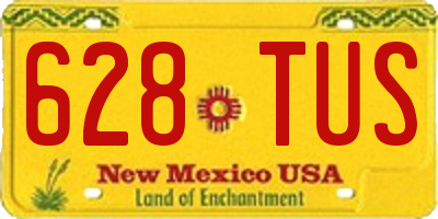 NM license plate 628TUS