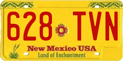 NM license plate 628TVN