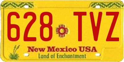 NM license plate 628TVZ
