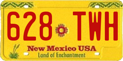 NM license plate 628TWH