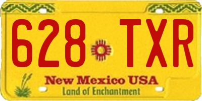 NM license plate 628TXR