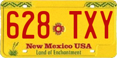 NM license plate 628TXY