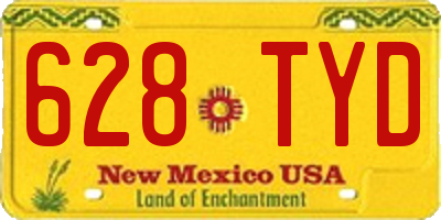 NM license plate 628TYD
