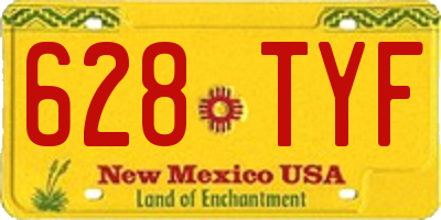 NM license plate 628TYF