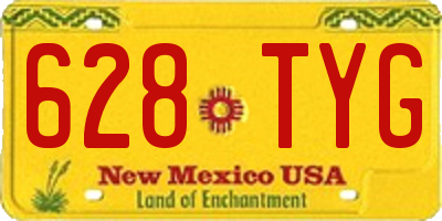 NM license plate 628TYG