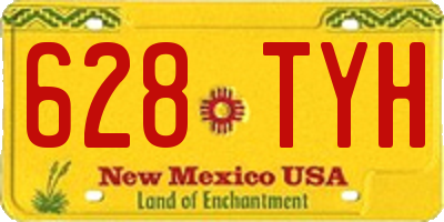 NM license plate 628TYH