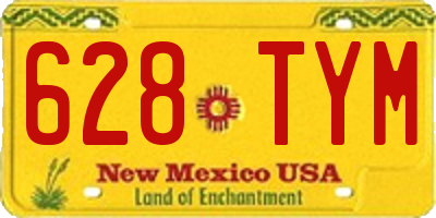 NM license plate 628TYM