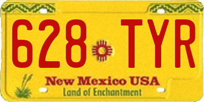NM license plate 628TYR