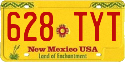 NM license plate 628TYT