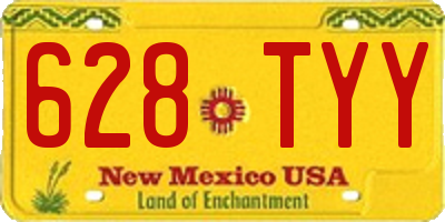 NM license plate 628TYY