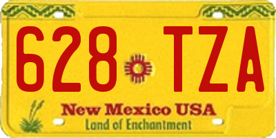 NM license plate 628TZA