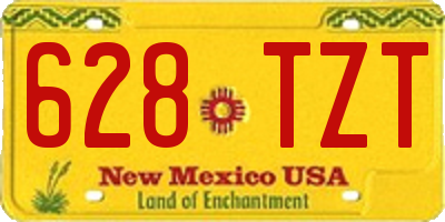 NM license plate 628TZT