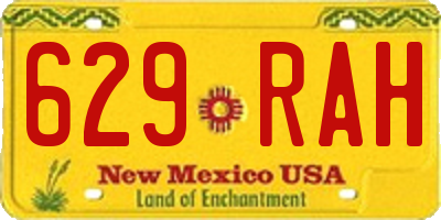 NM license plate 629RAH