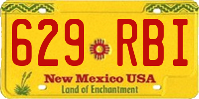 NM license plate 629RBI
