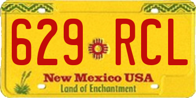 NM license plate 629RCL