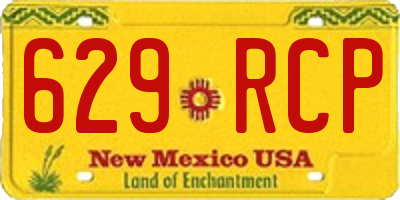 NM license plate 629RCP