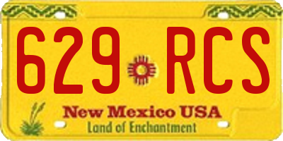 NM license plate 629RCS