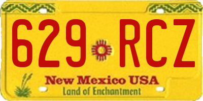 NM license plate 629RCZ