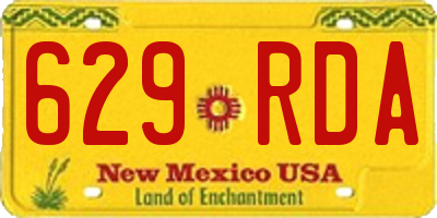 NM license plate 629RDA