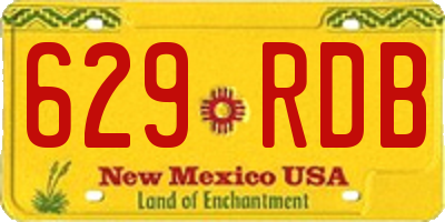 NM license plate 629RDB