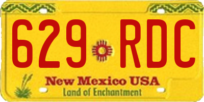 NM license plate 629RDC