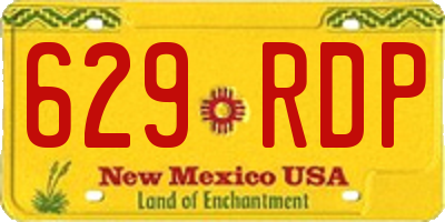 NM license plate 629RDP