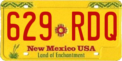 NM license plate 629RDQ