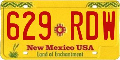 NM license plate 629RDW