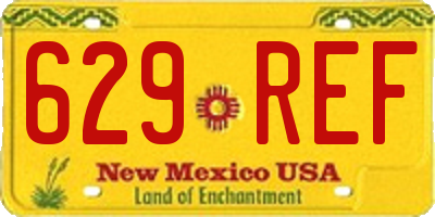 NM license plate 629REF