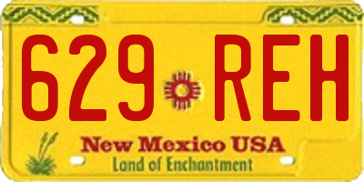 NM license plate 629REH
