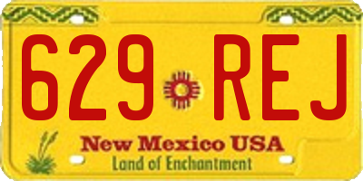 NM license plate 629REJ