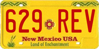 NM license plate 629REV