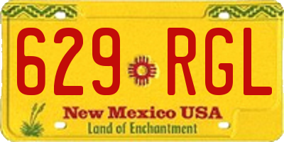 NM license plate 629RGL