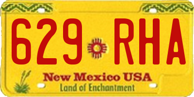 NM license plate 629RHA