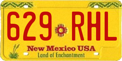 NM license plate 629RHL