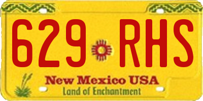 NM license plate 629RHS